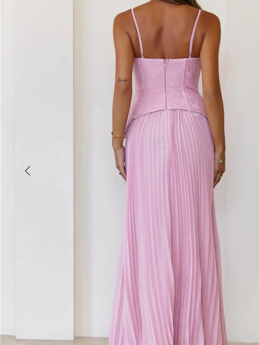 Hello Molly Refined Shine Maxi Dress Pink - Picture 3 of 6